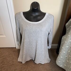 1804 Coin Lightweight Gray sweatshirt/sweater with crisscross back size Medium